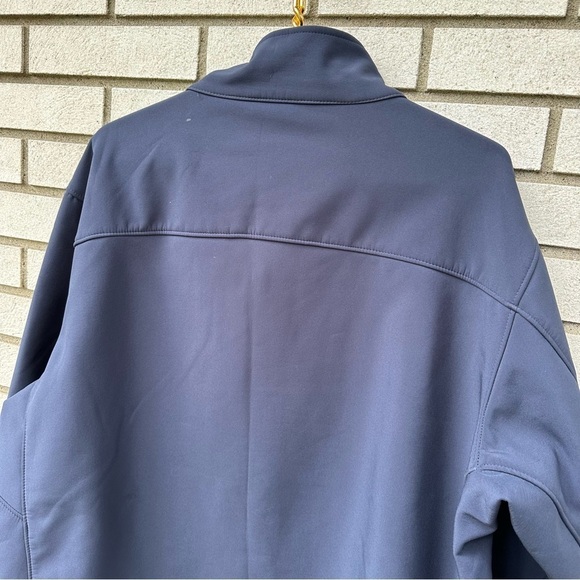 TUMI T-Tech Navy Blue Softshell Jacket XXL TT-0012 Zip Pockets Performance - Picture 12 of 14